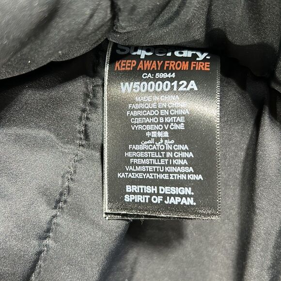 Superdry women’s Model microfibre new model faux fur jacket size small - Picture 5 of 6